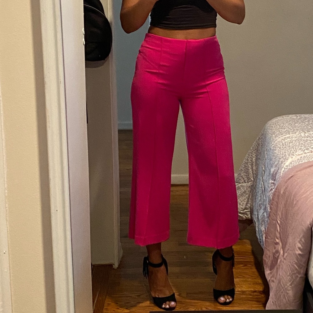 Express cropped cream Culotte size 2